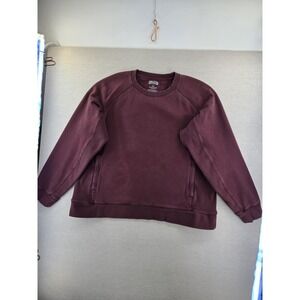 Duluth Trading Souped-Up Crewneck Sweatshirt Womens Maroon Burgandy Pullover 2XL